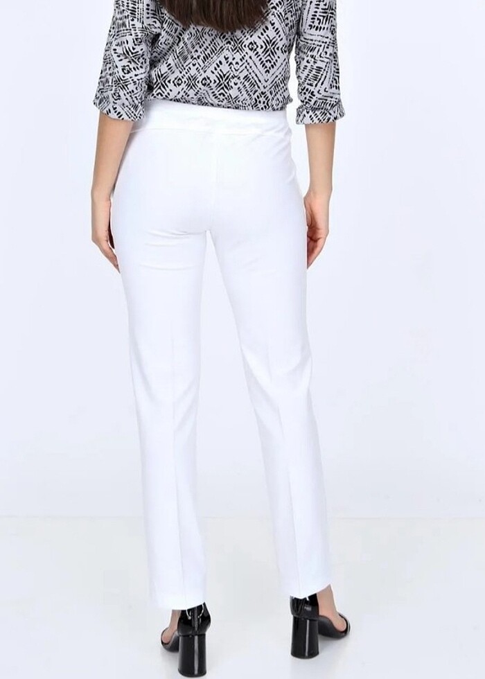 Boru Paça Klasik Kumaş Hamile Pantolon - Görsel 3