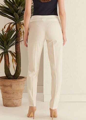 Boru Paça Klasik Kumaş Hamile Pantolon - Görsel 5