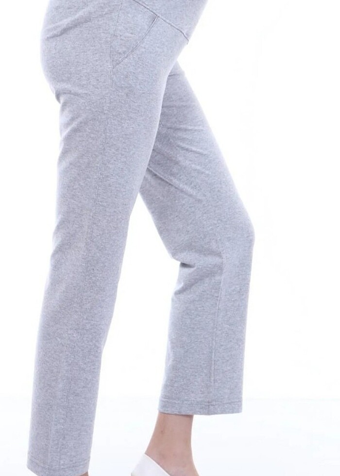 Hamile İki İplik Diz Yapmaz Eşofman - Görsel 2