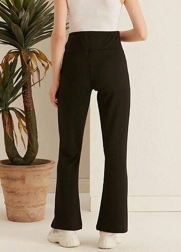 İspanyol Paça Hamile İki İplik Penye Pantolon - Görsel 5