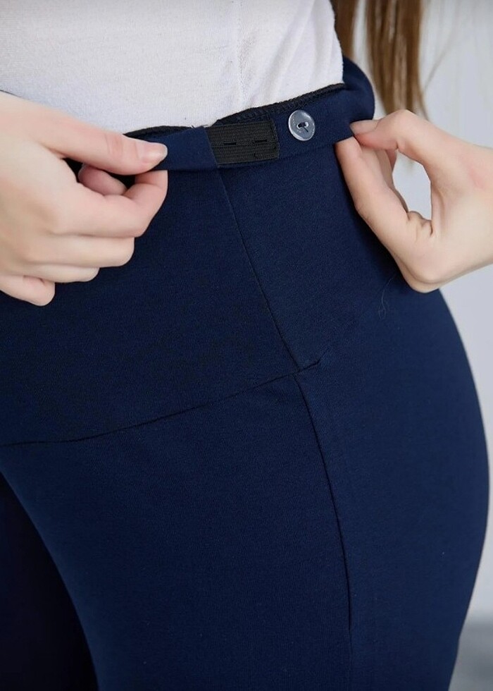 İspanyol Paça Hamile İki İplik Penye Pantolon - Görsel 4