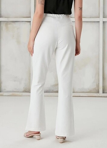 İspanyol Paça Hamile İki İplik Penye Pantolon - Görsel 5