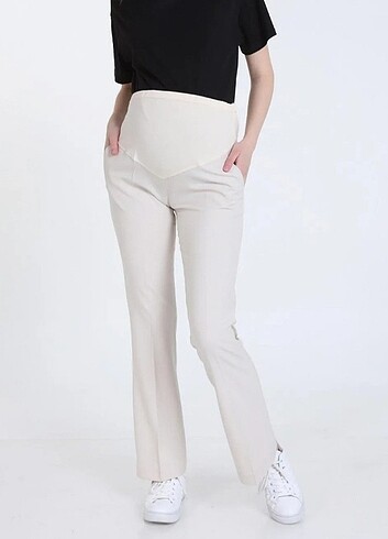 İspanyol Paça Klasik Kumaş Hamile Pantolon - Görsel 2