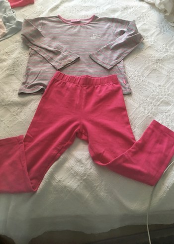 LC Waikiki Kız Çocuk Pembe Baskılı Uzun Kollu Pijama Takımı 4/5 yaş