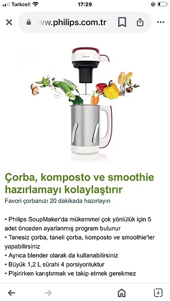 Phılips çorba makinası