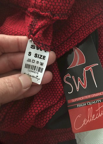 Kırmızı Unısex Rahat Fermuarlı Eşofman S/M beden mevcut - Görsel 11