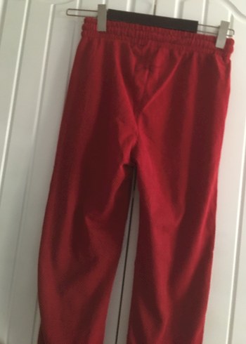 Kırmızı Unısex Rahat Fermuarlı Eşofman S/M beden mevcut - Görsel 10