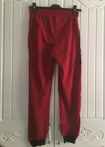 Kırmızı Unısex Rahat Fermuarlı Eşofman S/M beden mevcut - Görsel 3