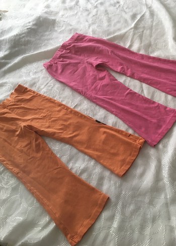 Kız Çocuk Elastik Bel Baskılı Tayt 2 li fiyat 3/4 yaş - Görsel 3