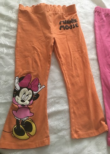 Kız Çocuk Elastik Bel Baskılı Tayt 2 li fiyat 3/4 yaş - Görsel 2