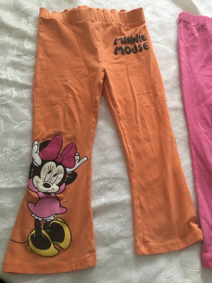 Kız Çocuk Elastik Bel Baskılı Tayt 2 li fiyat 3/4 yaş - Görsel 2