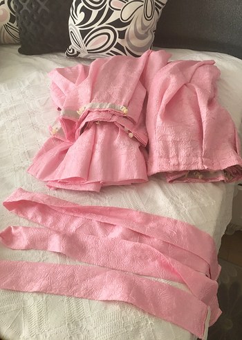 Pembe Kız Çocuk Perdesi200x130 tekli