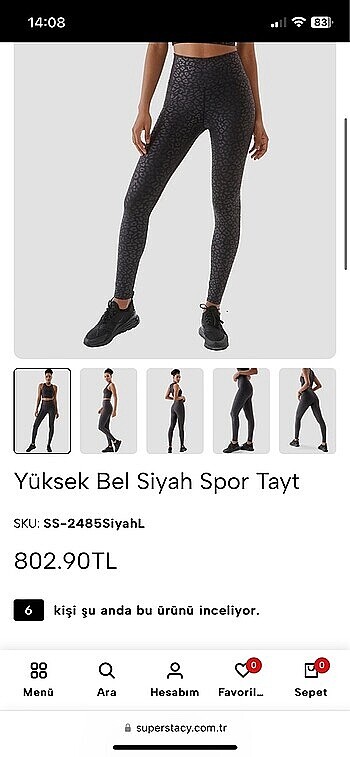 Superstacy Leopar Toparlayıcı Tayt - Görsel 4