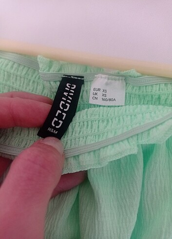 xs Beden h&m crop bluz