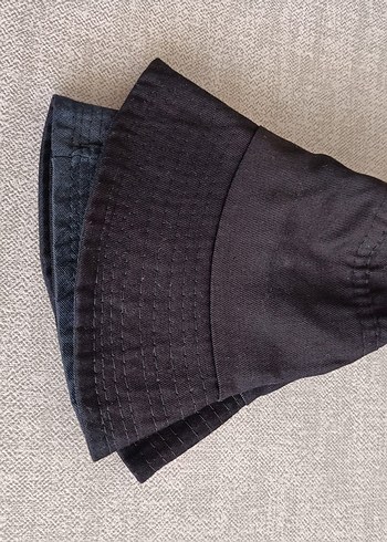 Kadın Siyah Minimalist Kova Şapka - Görsel 2