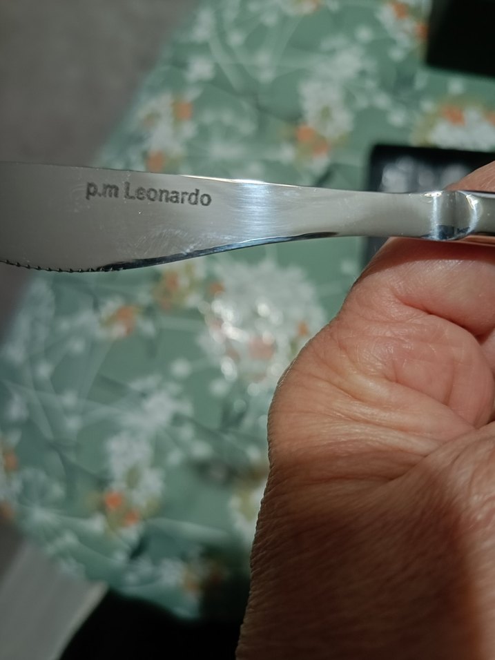 Bej ve Gri Renkli yemek bıçak Seti - Görsel 4