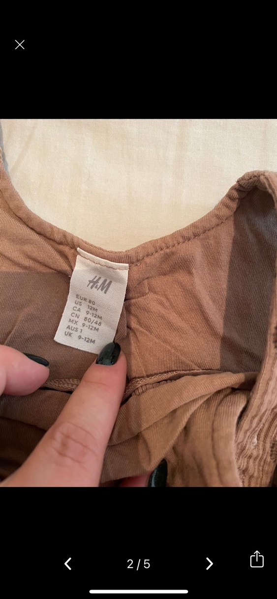 Erkek Bebek Örme Askılı Tulum Seti - Görsel 2