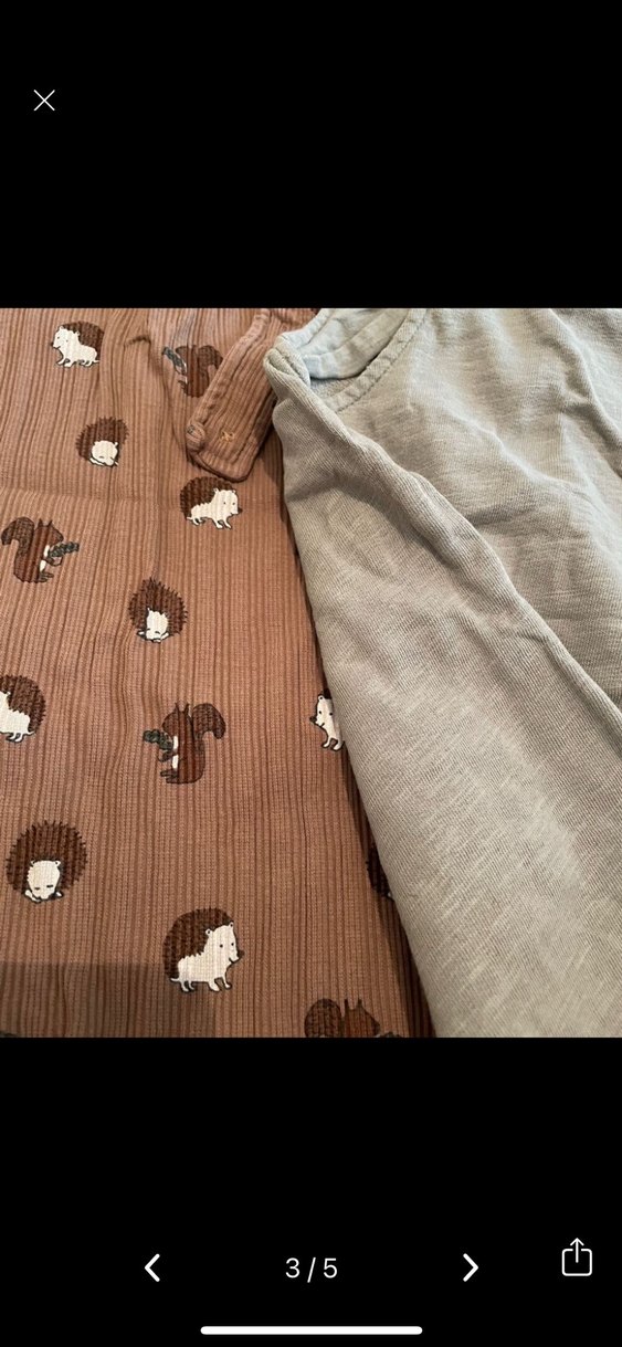 Erkek Bebek Örme Askılı Tulum Seti - Görsel 3