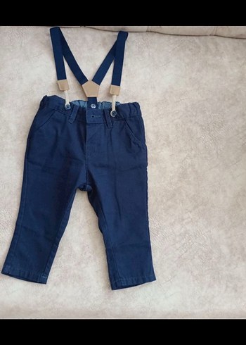 Lacivert Askılı Bebek Erkek Takım - Görsel 2