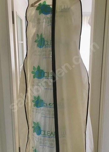 Beyaz Straplez Helen Gelinlik - Görsel 4