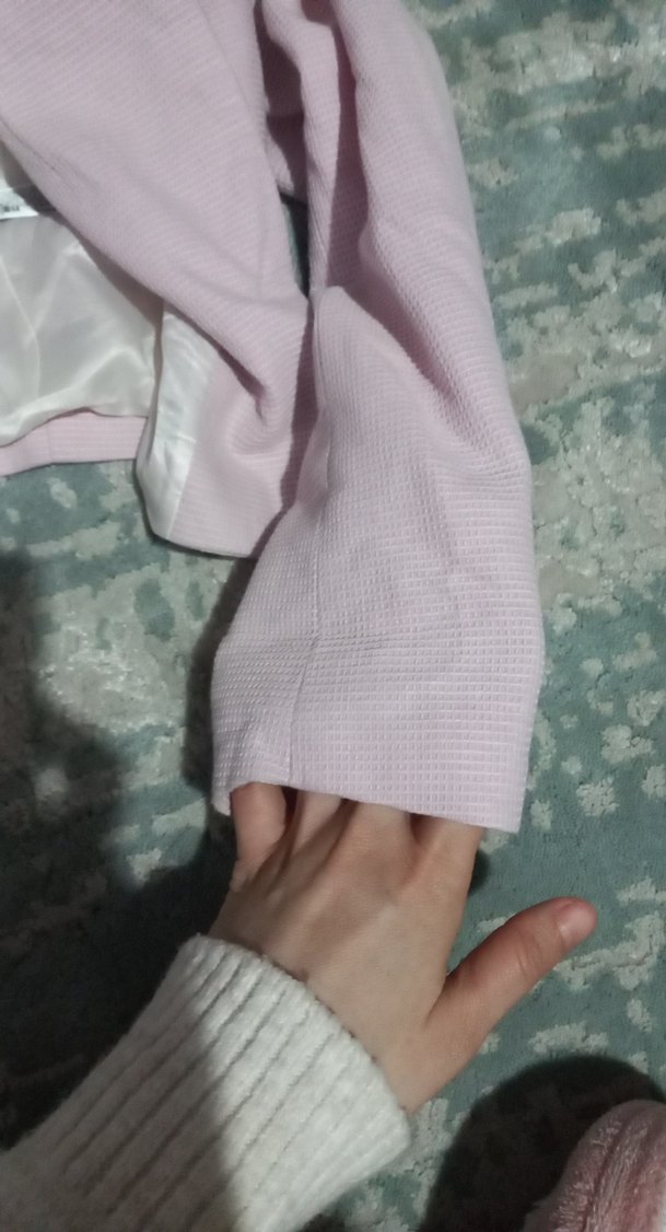 Pembe Mini Kadın Blazer Ceket - Görsel 5