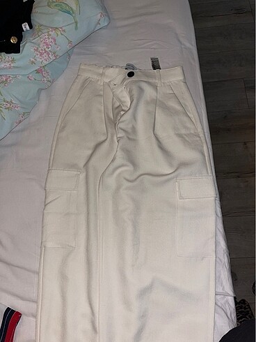 s Beden beyaz Renk kumaş pantalon