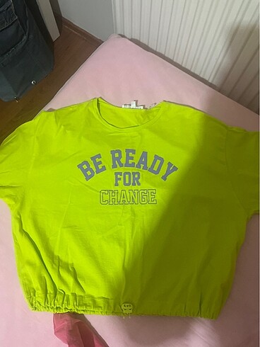 m Beden koton yeşil spor tshirt