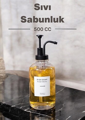 500 ml Tezgah Üstü Banyo Mutfak Sıvı Sabunluk