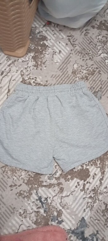 Gri çocuk şortu  - Görsel 2