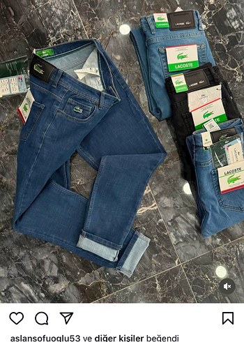 Lacoste Siyah Erkek Regular Fit Kot Pantolon - Görsel 3