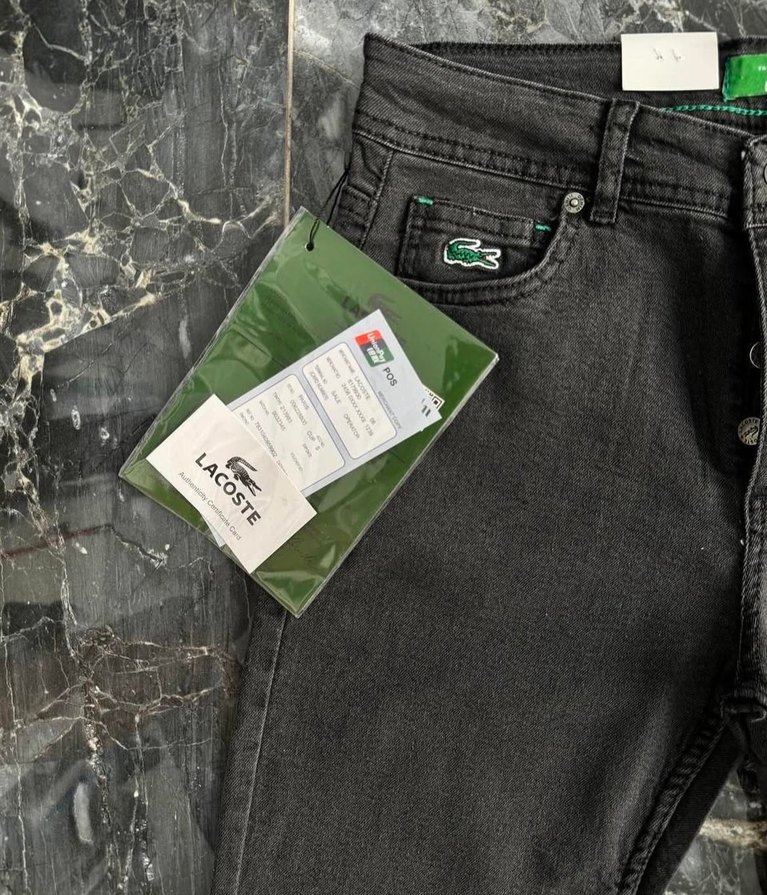 Lacoste Siyah Erkek Regular Fit Kot Pantolon - Görsel 2