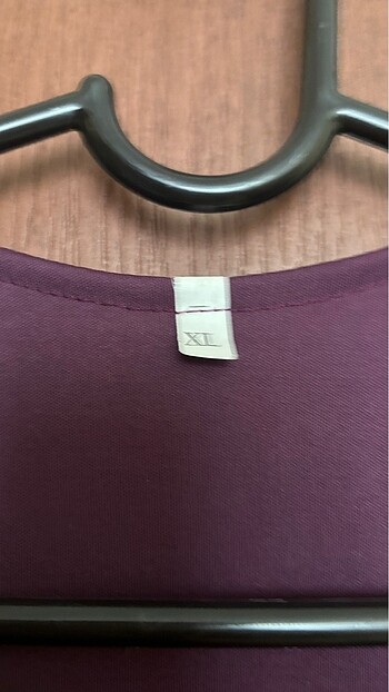 xl Beden Mor Altın Rengi İşlemeli Kadın Tesettür Abiye XL