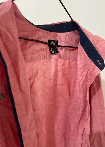 l/xl Beden mor Renk Mor Çizgili Uzun Kollu Keten Gömlek