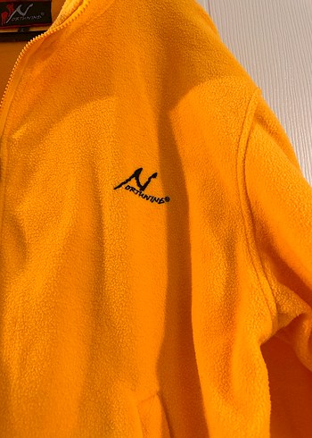 Sarı Fermuarlı Erkek Polar Sweatshirt - Görsel 3