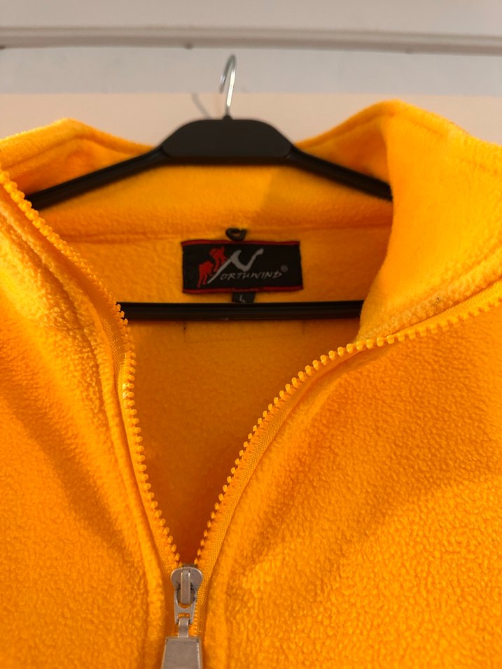 Sarı Fermuarlı Erkek Polar Sweatshirt - Görsel 4