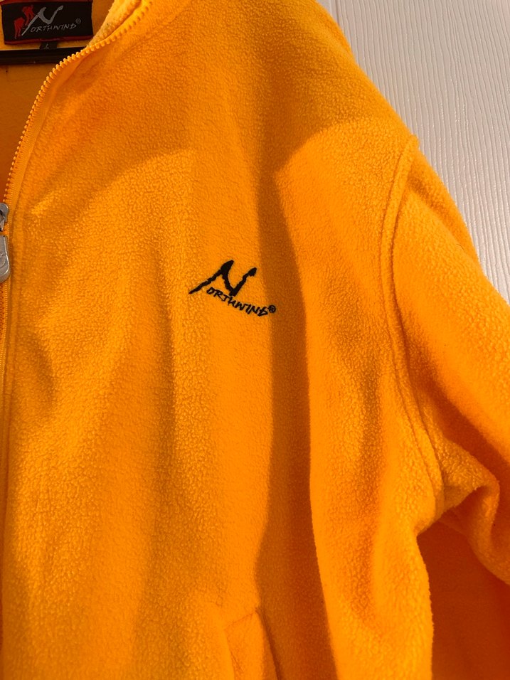 Sarı Fermuarlı Erkek Polar Sweatshirt - Görsel 3