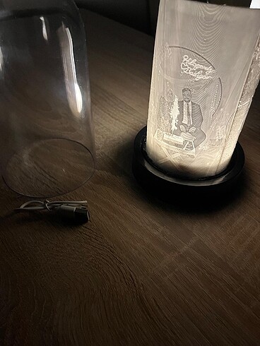 Beden beyaz Renk Kişiye Özel 3D Resimli Gece Lambası