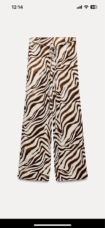 Zara Zara viskoz yüksel bel pantolon