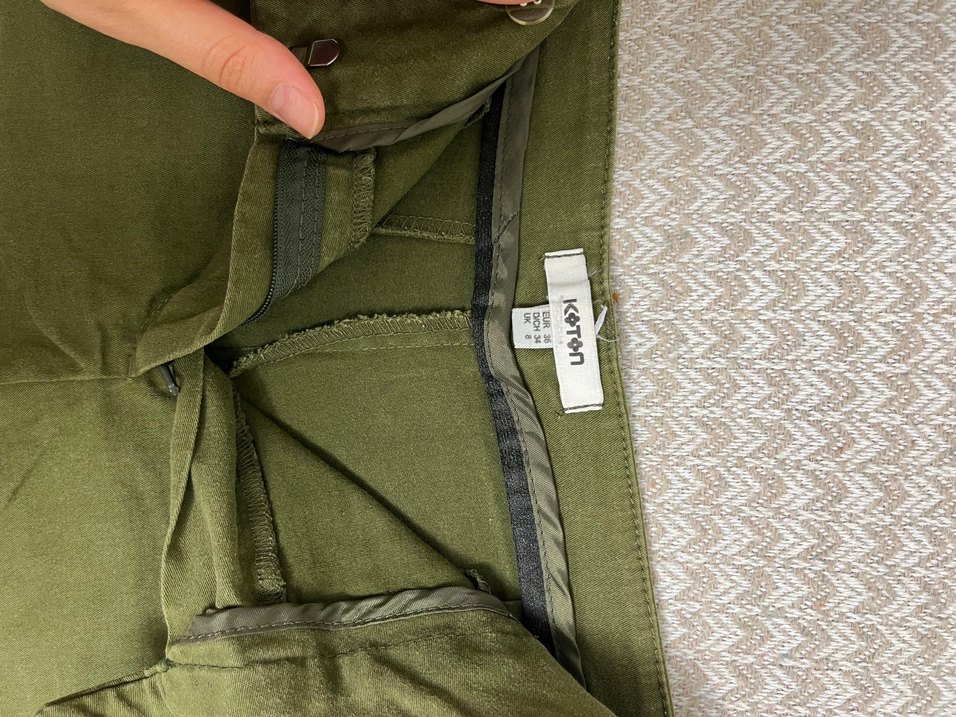 Kadın Haki Mini Şort - Görsel 2