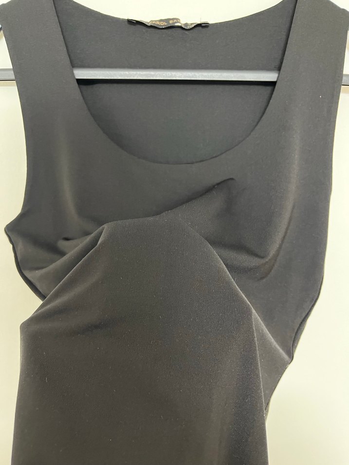 Siyah Düz Kadın Atlet - Görsel 2