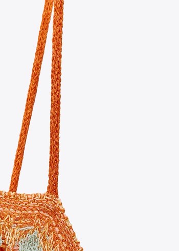 Zara etiketli Çok Renkli V Yakalı Örgü Mini Elbise - Görsel 4