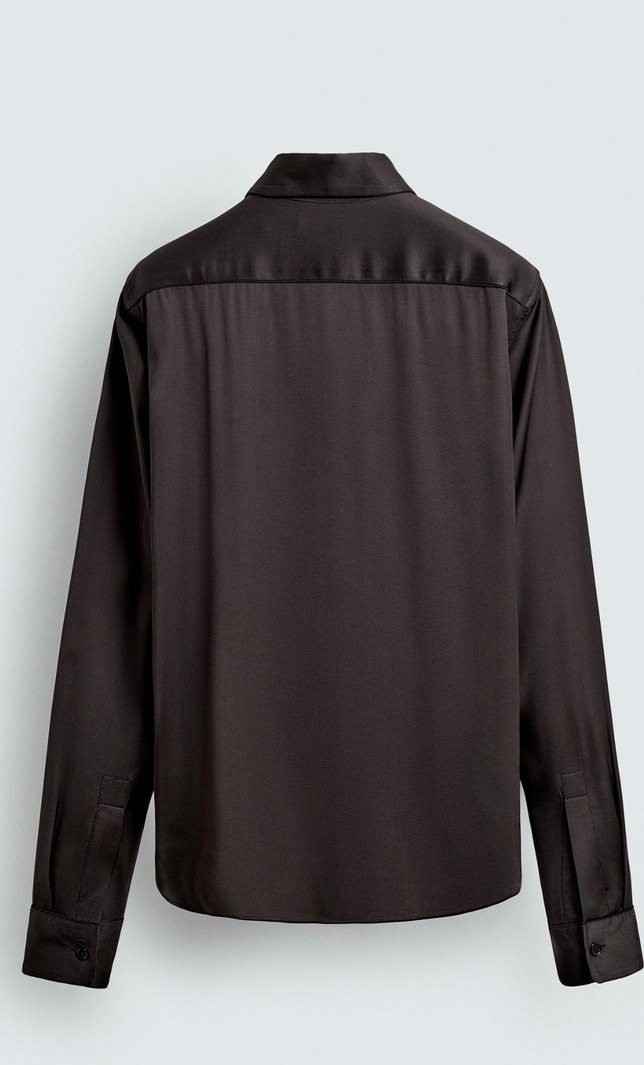 Zara Kahverengi Erkek Gömlek - Görsel 2