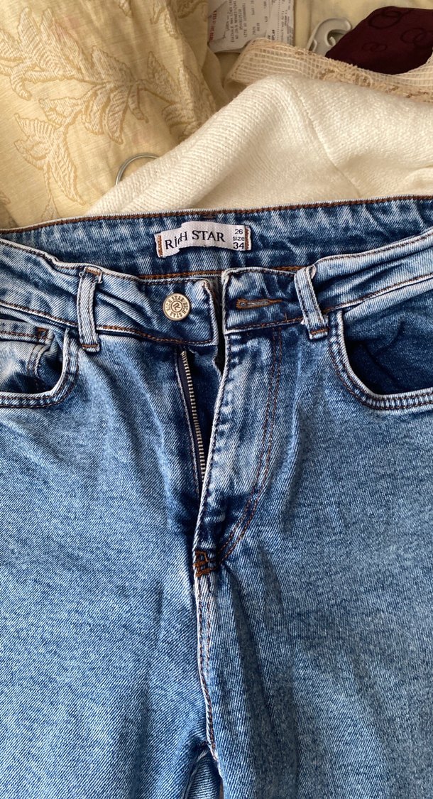Açık Mavi Rahat Kesim Denim Jean — görsel 4/7