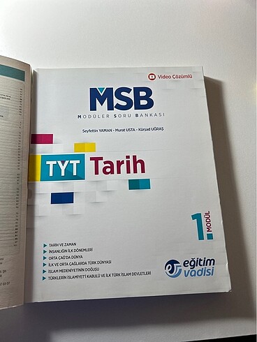  Beden Tyt Tarih MSB Eğitim Vadisi yayınları
