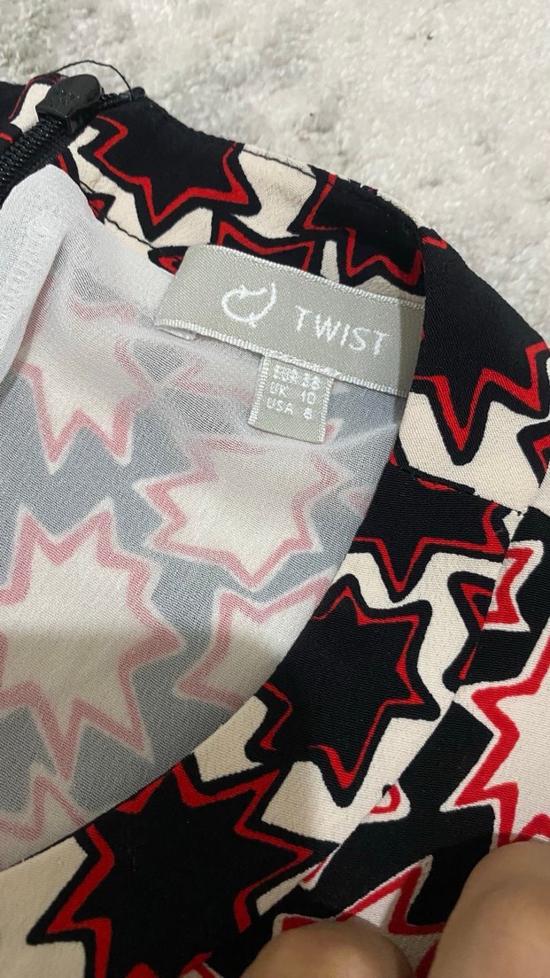 Desenli Kadın Elbise - Görsel 3