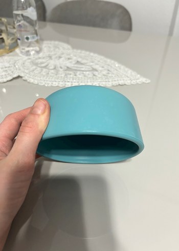 Bebek Bölmeli Mavi Tabak ve  kaşık kase  dahil 3 ürün taşta - Görsel 8