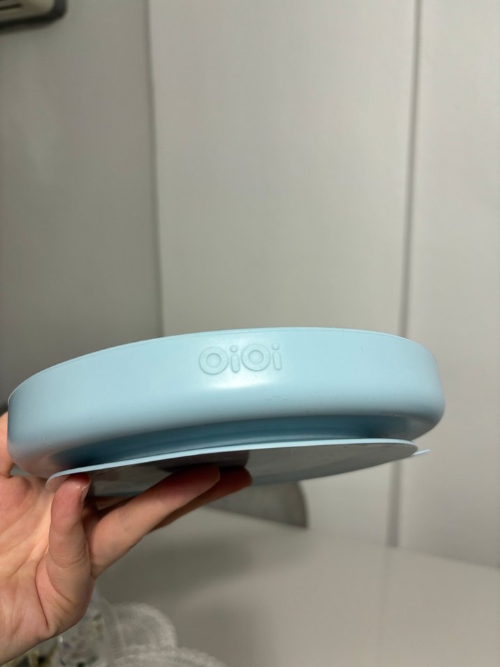 Bebek Bölmeli Mavi Tabak ve  kaşık kase  dahil 3 ürün taşta - Görsel 4