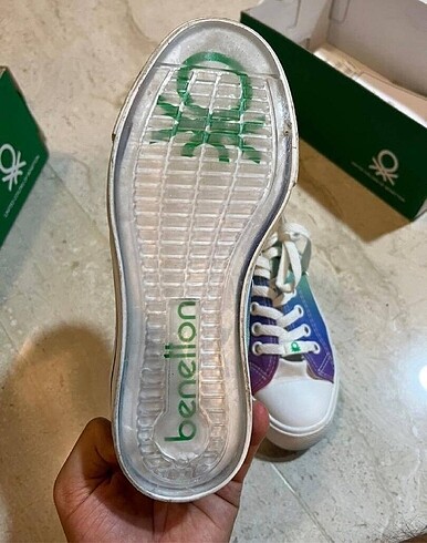37 Beden çeşitli Renk Benetton Renkli Converse