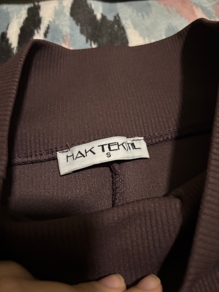 Kadın Kahverengi Regular Fit Tayt - Görsel 2