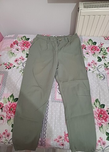 l Beden haki Renk Yeşil Pantolon - Addax